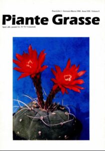 Piante Grasse - fascicolo 1 - gen-mar 1988 - anno VIII, vol. 8