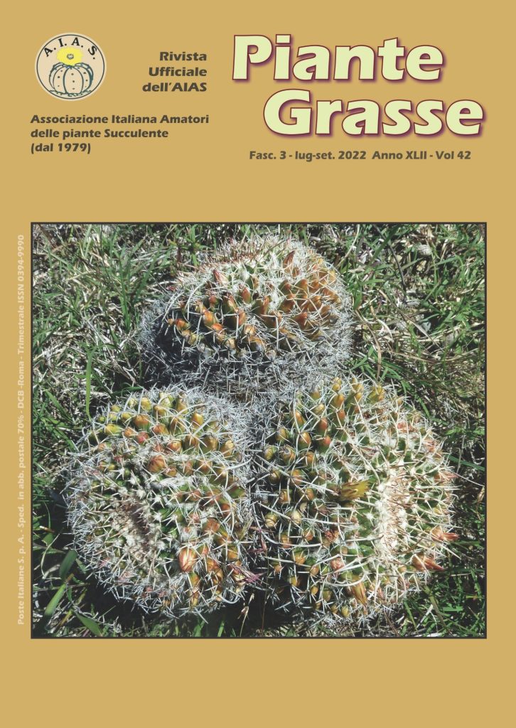 Piante Grasse – fascicolo 3, vol. 42 (2022)